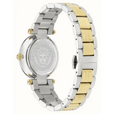 Versace Reve Analog White Dial Two Tone Steel Strap Watch for Women - VE8B00724