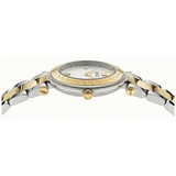 Versace Reve Analog White Dial Two Tone Steel Strap Watch for Women - VE8B00724