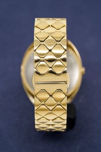 Versace Shadov Quartz Gold Dial Gold Steel Strap Watch for Women - VEBM00618