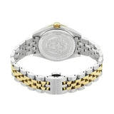 Versace V-Code Analog Green Dial Two Tone Steel Strap Watch for Women - VE8I00424