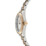 Versace V-Code Analog White Dial Two Tone Steel Strap Watch for Women - VE8I00624
