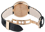 Versace V Metal Icon Gold Dial Black & Gold Strap Watch for Women - VLC030014