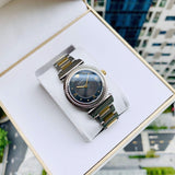 Versace V-Motif Black Dial Two Tone Steel Strap Watch for Women - VERE00518