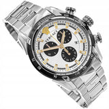 Versace V-Ray Chronograph Silver Dial Silver Steel Strap Watch For Men - VE2I00321