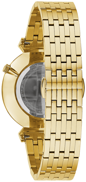 Versace V-Twist Black Dial Gold Mesh Bracelet Watch for Women - VELS00819