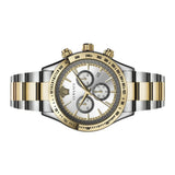 Versace Classic Chronograph Quartz Silver Dial Two Tone Steel Strap Watch For Men - VEV700519