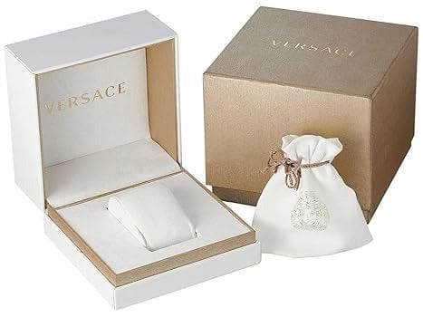 Versace Virtus Quartz Gold Dial Gold Steel Strap Watch for Women - VEHU00720