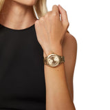 Versace Virtus Quartz Gold Dial Gold Steel Strap Watch for Women - VEHU00720