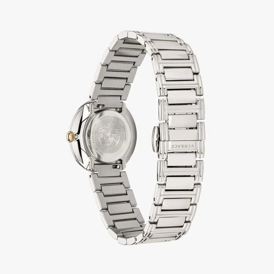 Versace Virtus Quartz White Dial Silver Steel Strap Watch For Women - VET300621