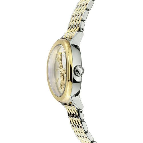 Versace Virtus Quartz White Dial Two Tone Steel Strap Watch for Women - VEHC00719