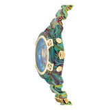 Versace Icon Active Chronograph Blue Dial Green Rubber Strap Watch For Men - VEZ701322