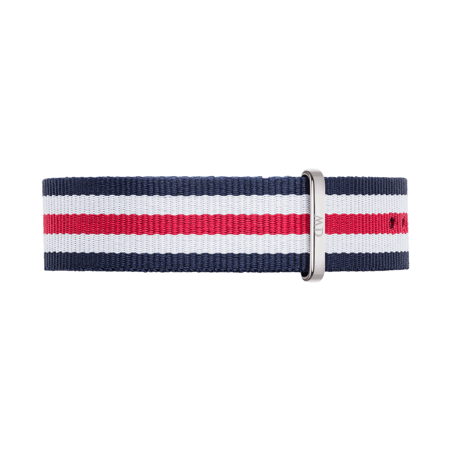 Daniel Wellington Classic Cambridge White Dial Two Tone Nylon Strap Watch For Men - DW00100017