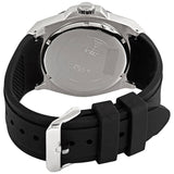 Guess Legacy White Dial Black Rubber Strap Watch For Men - W1049G3