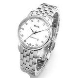 Mido Baroncelli III Automatic Diamonds White Dial Silver Steel Strap Watch For Women - M7600.4.66.1