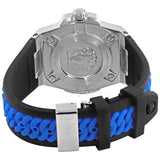 Versace Chain Reaction Quartz Blue Dial Blue & Black Leather Strap Watch for Men - VEDY00119