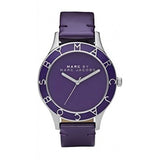 Marc Jacobs Blade Purple Dial Purple Leather Strap Watch for Women - MBM1158