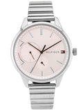 Tommy Hilfiger Brooke Pink Dial Silver Steel Strap Watch for Women - 1782020