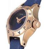 Marc Jacobs Blade Blue Dial Blue Leather Strap Watch for Women - MBM8641