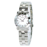Marc Jacobs Mini Amy White Dial Silver Steel Strap Watch for Women - MBM3055