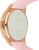 Guess Sparkling Diamonds Pink Dial Pink Rubber Strap Watch for Women - W0032L9