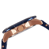 Guess Oasis Blue Dial Blue & Rose Gold Stainless Steel Strap Watch For Men - W0366G4