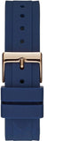 Guess Analog Quartz Blue Dial Blue Rubber Strap Watch For Women - W0562L3