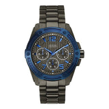 Guess Flagship Multifunction Chronograph Grey Dial Grey Steel Strap Watch for Men - W0601G1