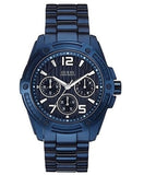 Guess Flagship Chronograph Blue Dial Blue Steel Strap Watch for Men - W0601G2