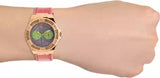 Guess Limelight Quartz Multicolor Dial Red Leather Strap Watch For Women - W0775L4