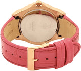 Guess Limelight Quartz Multicolor Dial Red Leather Strap Watch For Women - W0775L4