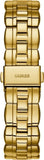 Guess Analog Diamonds Silver Dial Gold Steel Strap Watch For Women - W1013l2