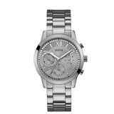 Guess Confetti Silver Dial Silver Steel Strap Watch for Women - W0778L1