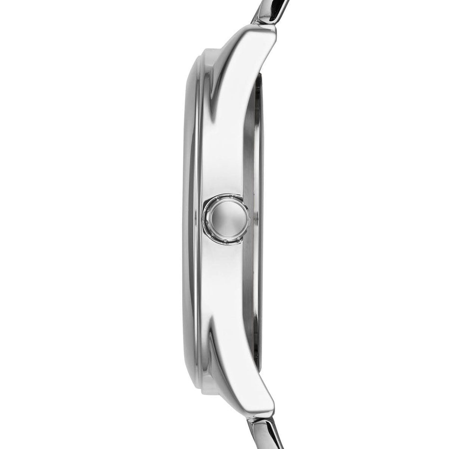 Guess G-Twist Silver Dial Silver Steel Strap Watch for Women - W1082L1
