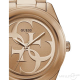 Guess G-Twist Rose Gold Dial Rose Gold Steel Strap Watch for Women - W1082L3