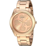 Guess G-Twist Rose Gold Dial Rose Gold Steel Strap Watch for Women - W1082L3