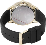 Guess Swirl Quartz Black Dial Black Silicone Strap Watch for Women - W1096L3