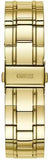 Guess Bedazzle Diamonds Gold Dial Gold Steel Strap Watch For Women - W1097L2