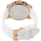 Guess Solar White Dial White Rubber Strap Watch For Women - W1135L1