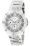 Guess Vista Diamonds Silver Dial Silver Steel Strap Watch for Women - W12080L1