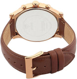 Guess Analog Chronograph Brown Dial Brown Leather Strap Watch For Men - W14052G2