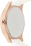 Guess Crush Crystals Gold Dial White Rubber Strap Watch for Women - W1223L3