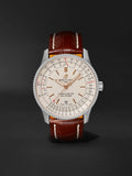 Breitling Navitimer Automatic 41 White Dial Brown Leather Strap Watch for Men - A17326211G1P2