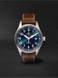 IWC Pilot's Mark XVIII Le Petit Prince Blue Dial Brown Leather Strap Watch for Men - IW327004