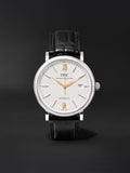 IWC Portofino Automatic White Dial Black Leather Strap Watch for Men - IW356517