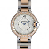 Cartier Ballon Bleu De Cartier Diamonds Mother of Pearl Dial Two Tone Steel Strap Watch for Women - W3BB0025