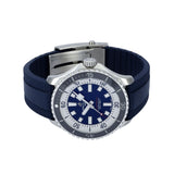 Breitling Superocean Automatic 44 Blue Dial Blue Rubber Strap Watch for Men - A17376211C1S1