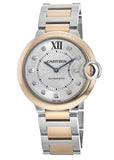 Cartier Ballon Blue De Cartier Diamonds Silver Dial Two Tone Steel Strap Watch for Women - W3BB0013