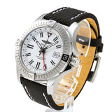 Breitling Avenger Automatic GMT 43 White Dial Black Nylon Strap Watch for Men - A32397101A1X1