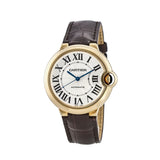 Cartier Ballon Bleu De Cartier Silver Dial Brown Leather Strap Watch for Women - W6900356