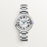 Cartier Ballon Bleu De Cartier Silver Dial Silver Steel Strap Watch for Women - WSBB0044